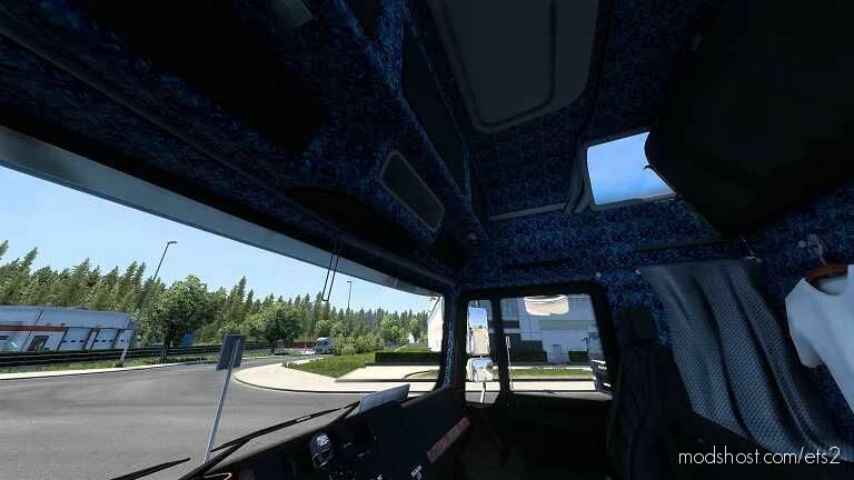 MAN F2000 Blue Danish Plusch Interior + Exterior [1.43] for Euro Truck Simulator 2