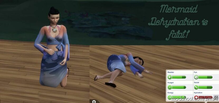 NO More Harmless Mermaid Dehydration for The Sims 4