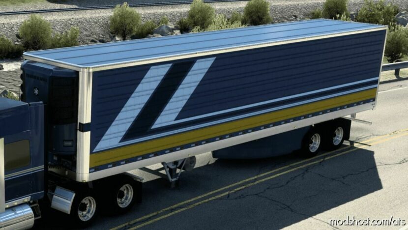 SCS BOX Trailer Edited: Chromed Frame, Door, And Bumper [1.43] for American Truck Simulator