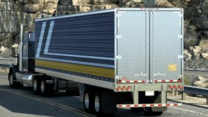 ATS Standalone Mod: SCS BOX Trailer Edited: Chromed Frame, Door, And Bumper 1.43 (Image #2)