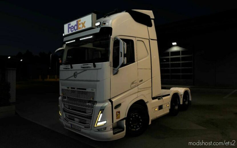 BIG Lightbox Volvo FH5 2020 Fedex [1.43] for Euro Truck Simulator 2