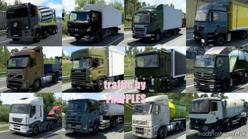 Additional Trucks In Traffic V1.9 [1.43] for Euro Truck Simulator 2