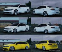 ETS2 Volkswagen Car Mod: Passat Sedan-Variant 1.43 (Featured)