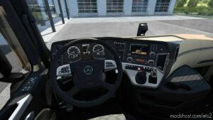 ETS2 Mercedes-Benz Interior Mod: Actros Plus: NEW Actros MP4 Cabin Overhaul 1.43 (Image #2)