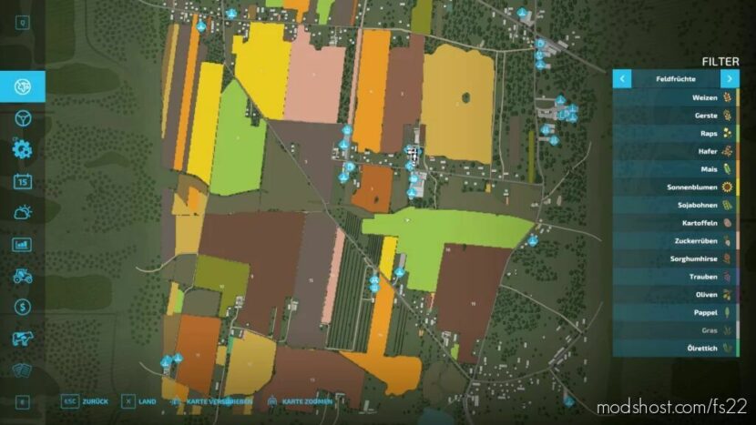 Zdziechow Large Fields for Farming Simulator 22
