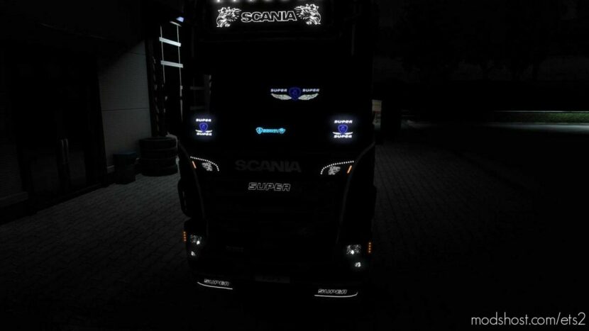 LED Plates For ALL Scania V1.1 [1.43] for Euro Truck Simulator 2