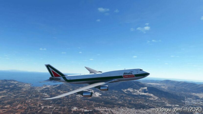 Boeing 747-8 BCF Alitalia Cargo System 4K [NO Mirroring] for Microsoft Flight Simulator 2020