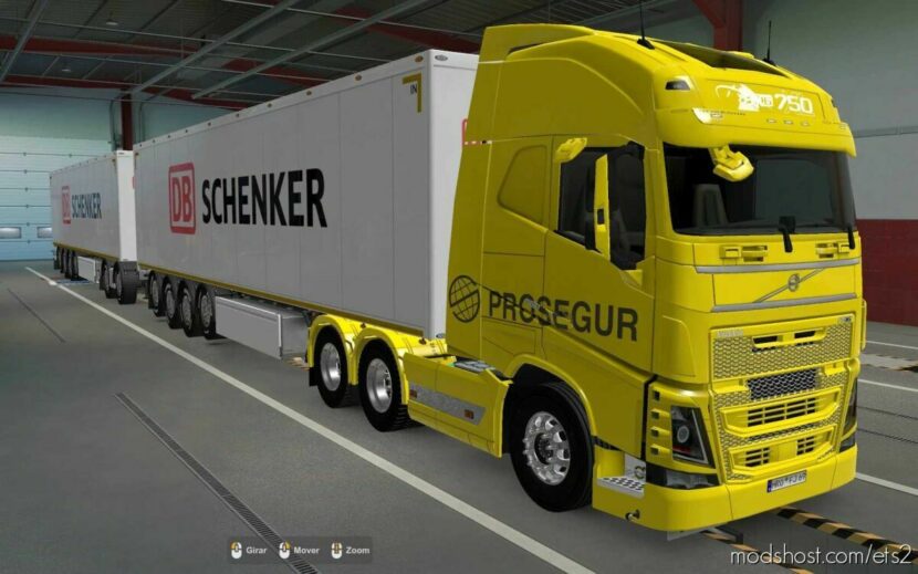 Skin Volvo FH16 2012 Prosegur By Rodonitcho Mods [1.43] for Euro Truck Simulator 2