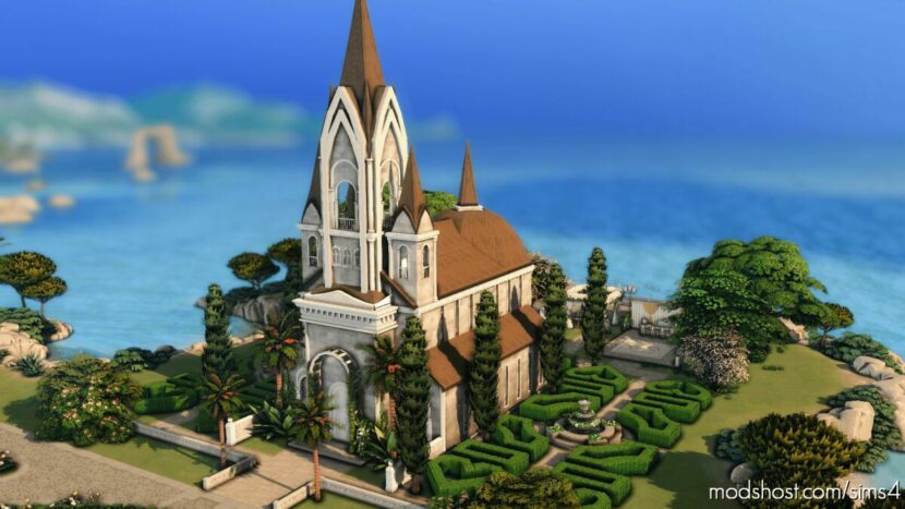 Wedding Chapel – NO CC for The Sims 4