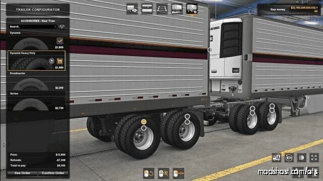 Heavy Duty Trailer Tires V1.5 for American Truck Simulator