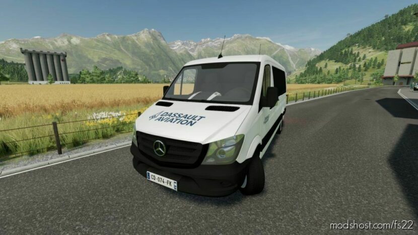Mercedes Sprinter – Dassault Aviation for Farming Simulator 22