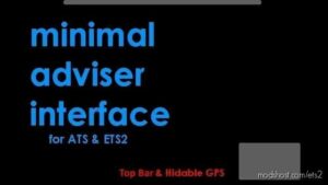 Minimal Adviser Interface & – TOP BAR Version V1.1 – [1.43] for Euro Truck Simulator 2