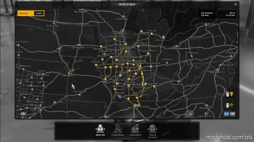 Midwest Expansion V0.167B [1.43] for American Truck Simulator