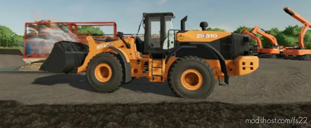 Hitachi 310 Farming Simulator 22 Forklift Mod Modshost 8306