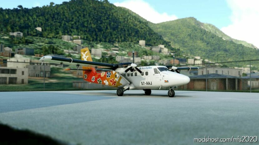 AIR Seychelles Desroches DH6 300 Wheels PAX Twin Otter 8K (S7-Aaj) for Microsoft Flight Simulator 2020