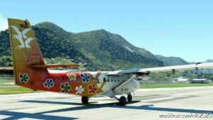 MSFS 2020 Seychelles Livery Mod: AIR Seychelles Desroches DH6 300 Wheels PAX Twin Otter 8K (S7-Aaj) (Image #2)