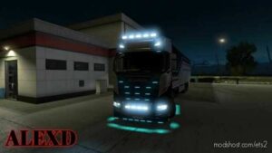 ETS2 Part Mod: Flare And 10.000 K Lights For ALL Trucks By Alexd – 1.43 (Image #2)