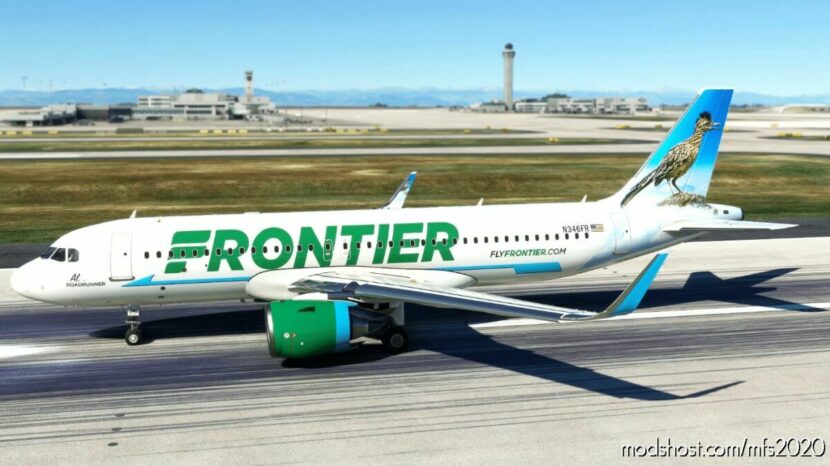 A32NX Frontier Airlines(Al The Roadrunner)[N346Fr] 8K V1.0.1 for Microsoft Flight Simulator 2020
