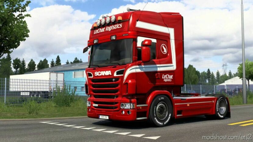 LE Chat Logistics Skin For Scania RJL for Euro Truck Simulator 2