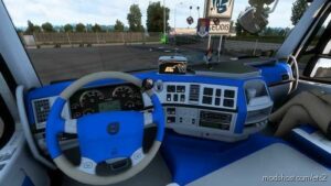 ETS2 Volvo Mod: FH16 Classic Blue & White Interior (Image #2)