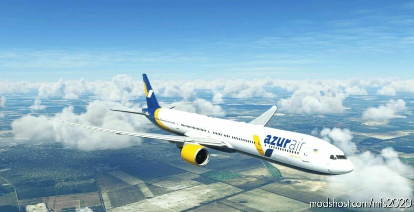 Captainsim 777-300 – Azur AIR Ukraine [8K] for Microsoft Flight Simulator 2020