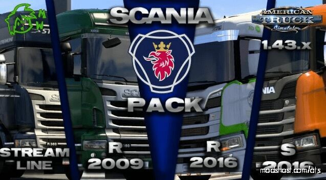 Scania Trucks Pack V4.5 By Joster91 & Smangamaker – [1.43] for American Truck Simulator