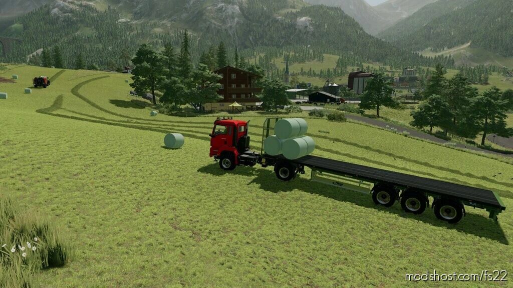 Fliegl Flatbed Semitrailer Farming Simulator Mod Modshost