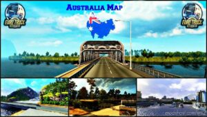 Australia (Tasmania) Map V5.3.1 [1.43] for Euro Truck Simulator 2