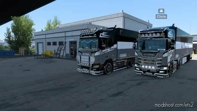 Scania R Noir ET Blanc Skin for Euro Truck Simulator 2