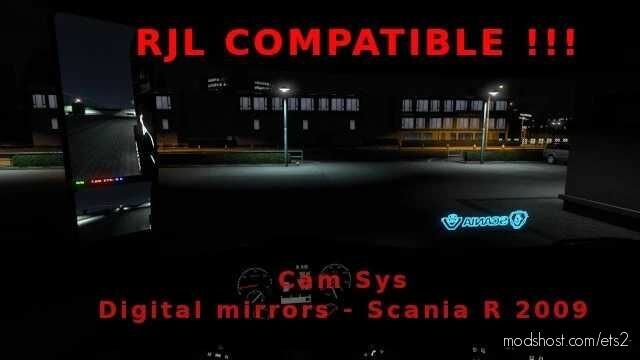 Digital Mirrors [1.43] for Euro Truck Simulator 2