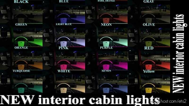 Interior Cabin Lights [1.43] for Euro Truck Simulator 2