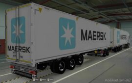Skin Kraker Walkingfloor Maersk [1.43] for Euro Truck Simulator 2