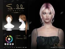 Sims 4 Female Hair Mod: Long Straight Ponytail (Image #2)