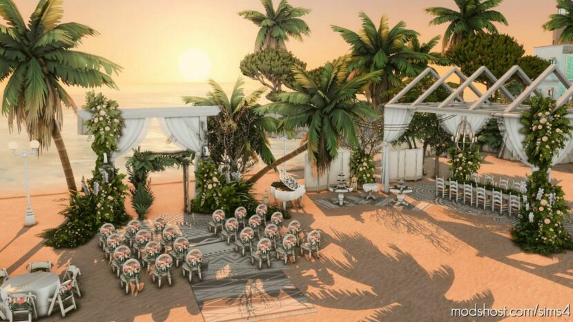 Beach Wedding – NO CC for The Sims 4