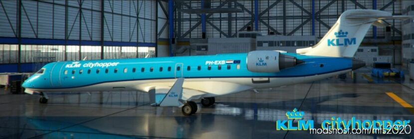 MSFS 2020 Livery Mod: Aerosoft CRJ550 Msfs KLM (Featured)