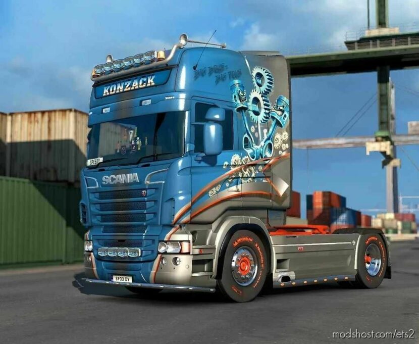 S-Scania RJL Konzack Transport Skin V1.1 for Euro Truck Simulator 2