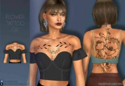 Flower Tattoo 04 for The Sims 4