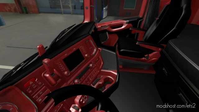 Scania Interior Redblack for Euro Truck Simulator 2