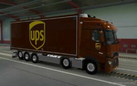 ETS2 Renault Mod: Skin Renault Range T Tandem UPS 1.43 (Image #4)