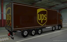 ETS2 Renault Mod: Skin Renault Range T Tandem UPS 1.43 (Image #5)