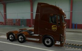 ETS2 Volvo Mod: Skin Volvo FH 2012 Globetrotter XL UPS 1.43 (Image #6)