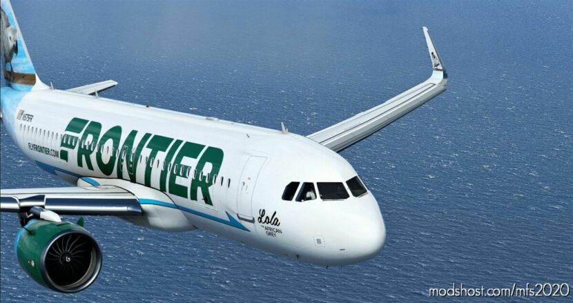Frontier Airlines – “Lola The African Grey” (Fictional) – FBW A32NX for Microsoft Flight Simulator 2020