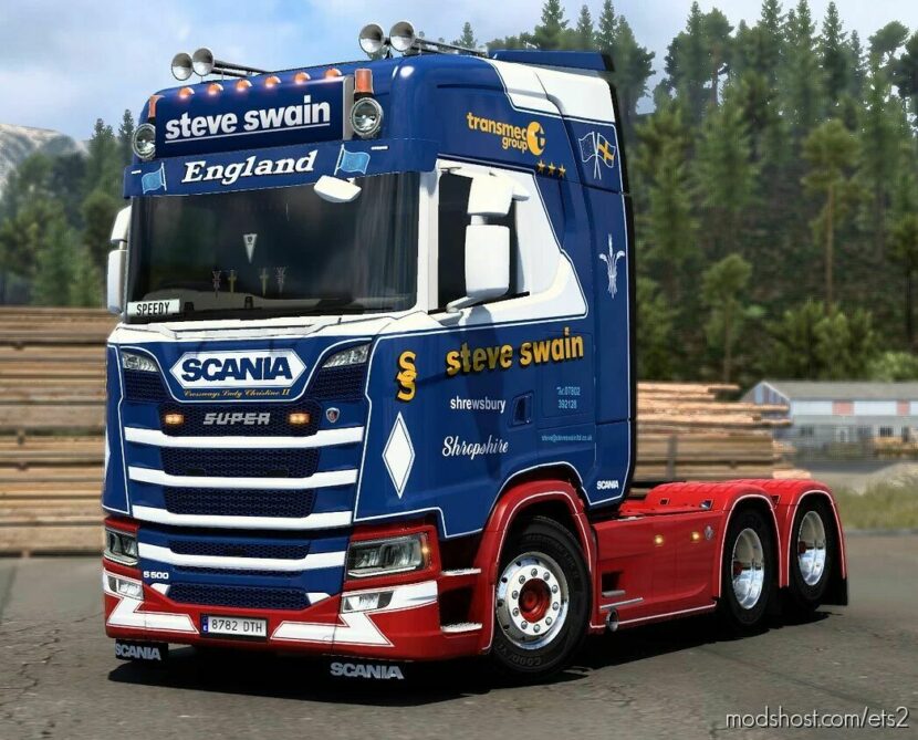 Steve Swain Scania NG Skin v1.1 for Euro Truck Simulator 2