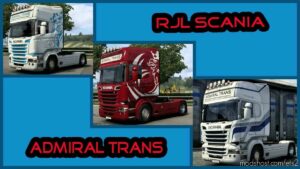 ETS2 Scania Mod: Skin Admiral Trans (Featured)