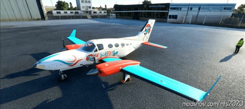 AIR Bluefox VA- Cessna 414 Chancellor for Microsoft Flight Simulator 2020