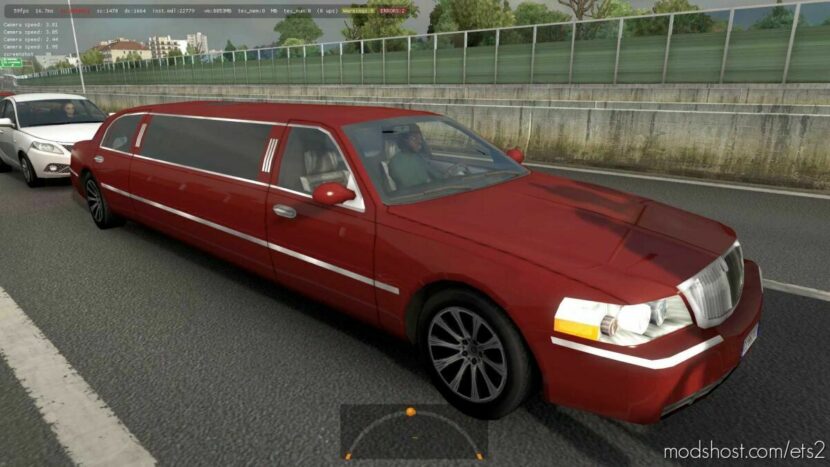 Lincoln Limousine In Traffic V2.0 for Euro Truck Simulator 2