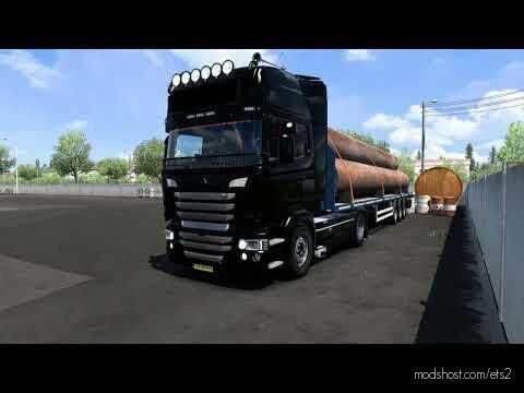 Scania V8 Open Pipe With Lepidas Team Exhaust System V2.0 for Euro Truck Simulator 2