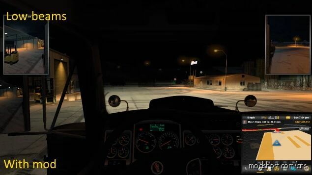Brighter Truck And Trailer Lights V2.1.2 for American Truck Simulator