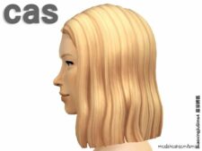 Sims 4 Adult Mod: ALL AGE Solid Color For EA SDX099 Hair Style (Image #19)