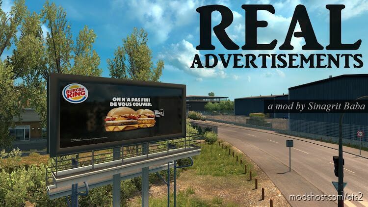 Real Advertisements v2.0 for Euro Truck Simulator 2
